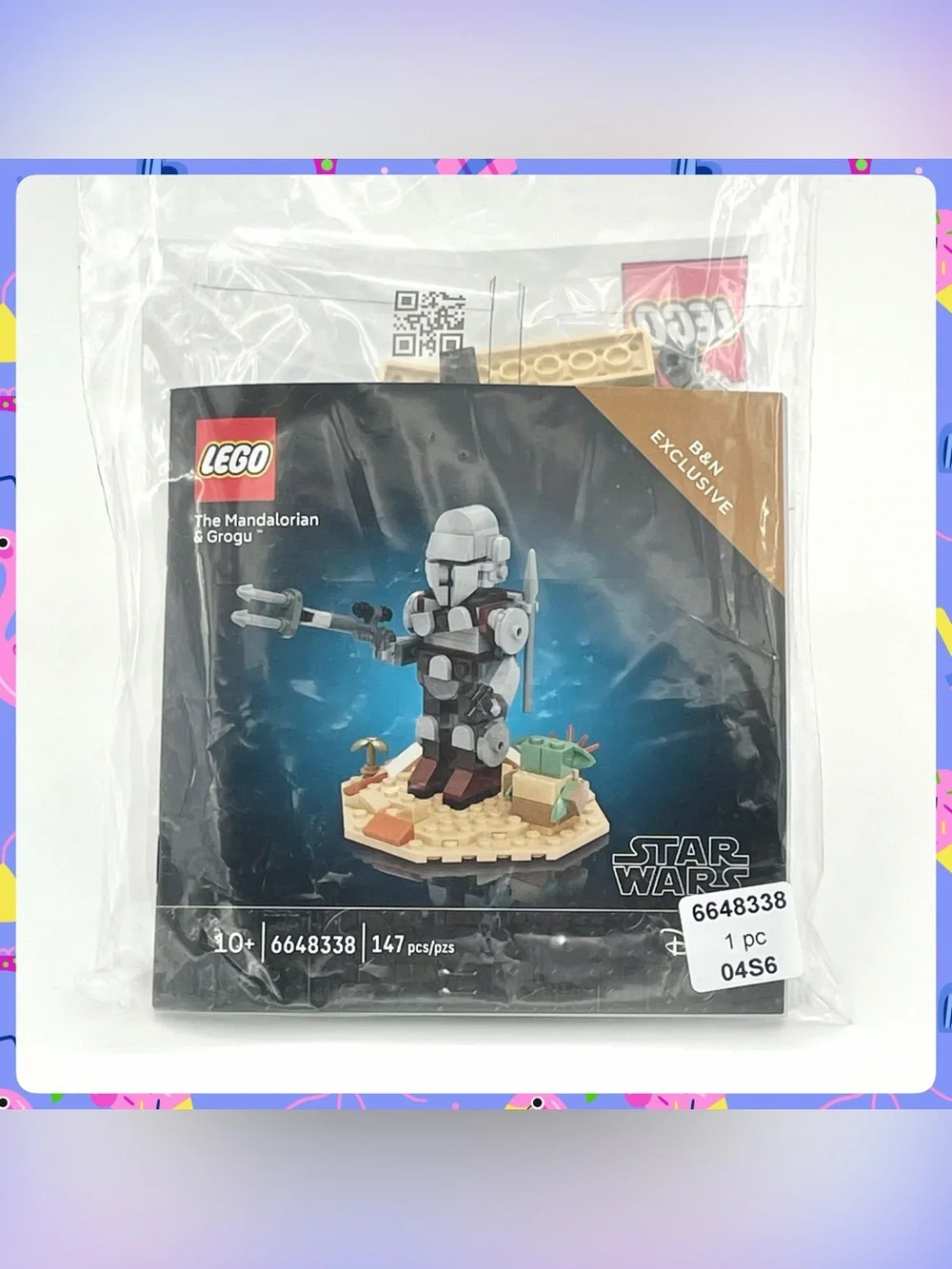 NEW Barnes & Noble Exclusive LEGO Disney STAR WARS 6648338 Mandalorian w Grogu